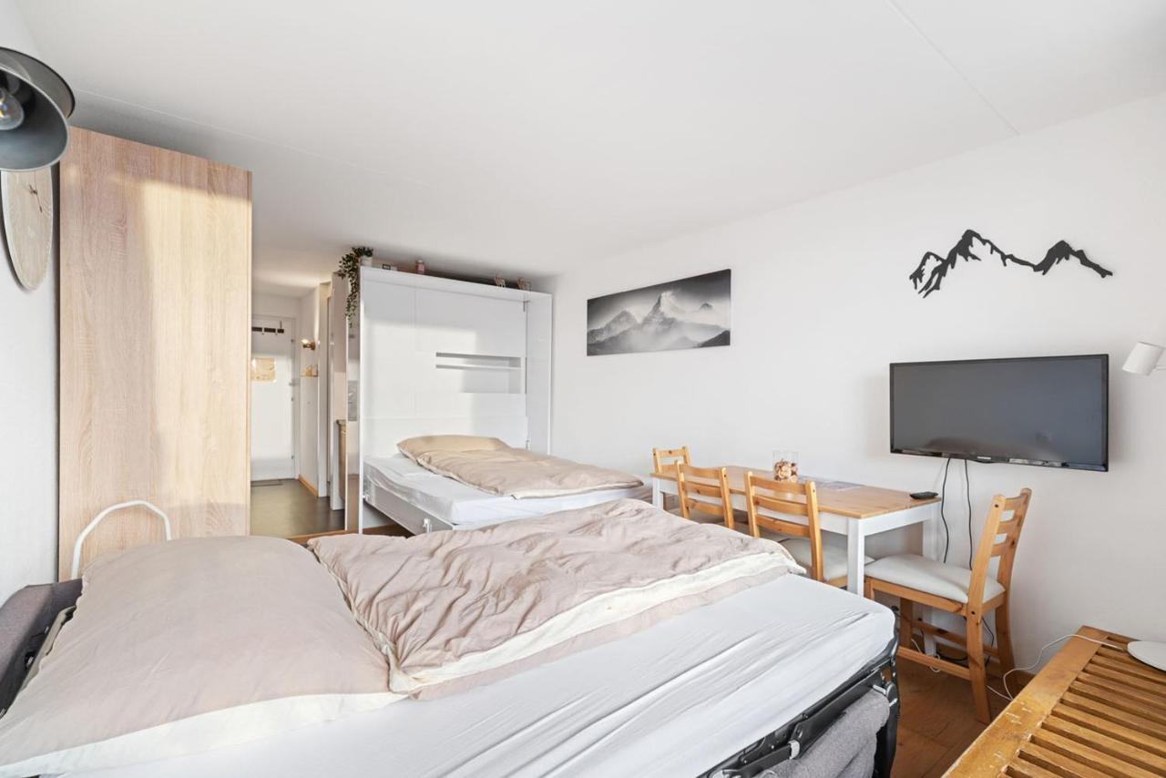 Chaleureux Studio A Anzere, Accessible A Ski, Proche De Tout المظهر الخارجي الصورة