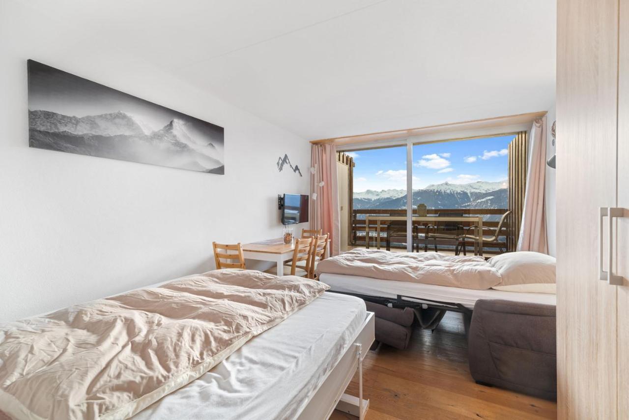Chaleureux Studio A Anzere, Accessible A Ski, Proche De Tout المظهر الخارجي الصورة