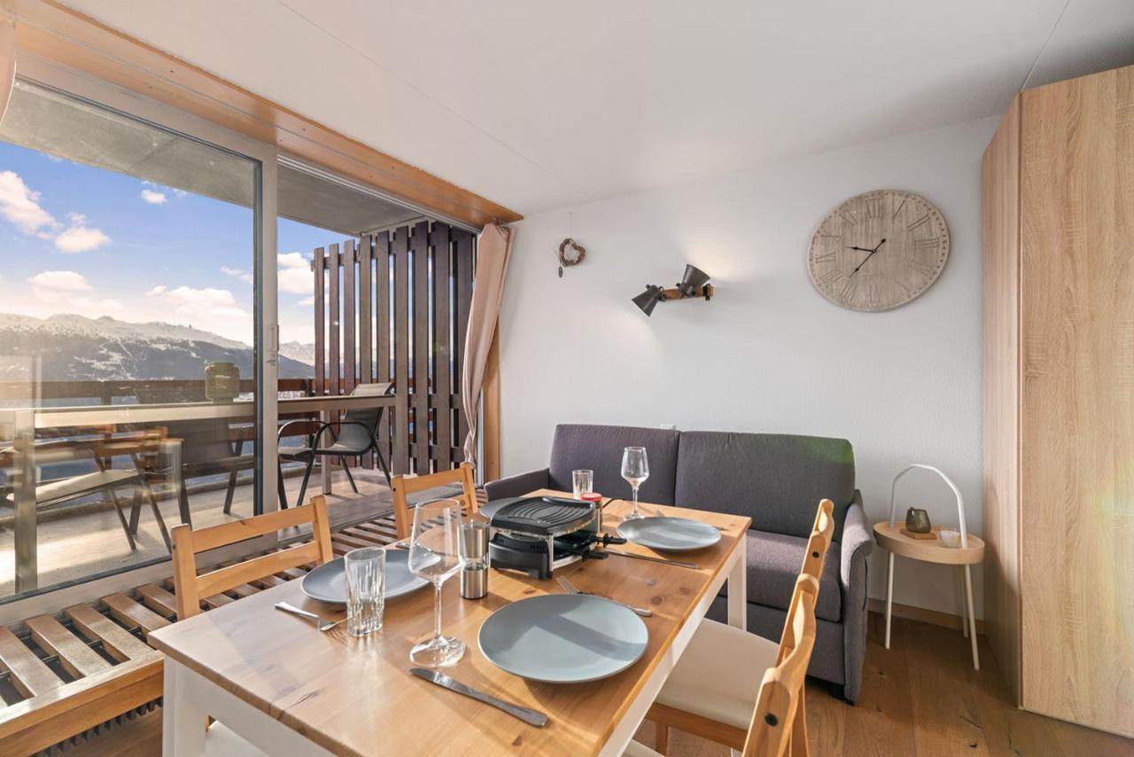 Chaleureux Studio A Anzere, Accessible A Ski, Proche De Tout المظهر الخارجي الصورة